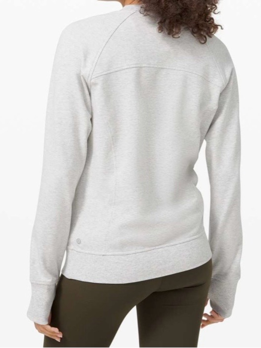 Lululemon Scuba Crew Heathered Core Ultra Light Grey - Picture 2 of 11